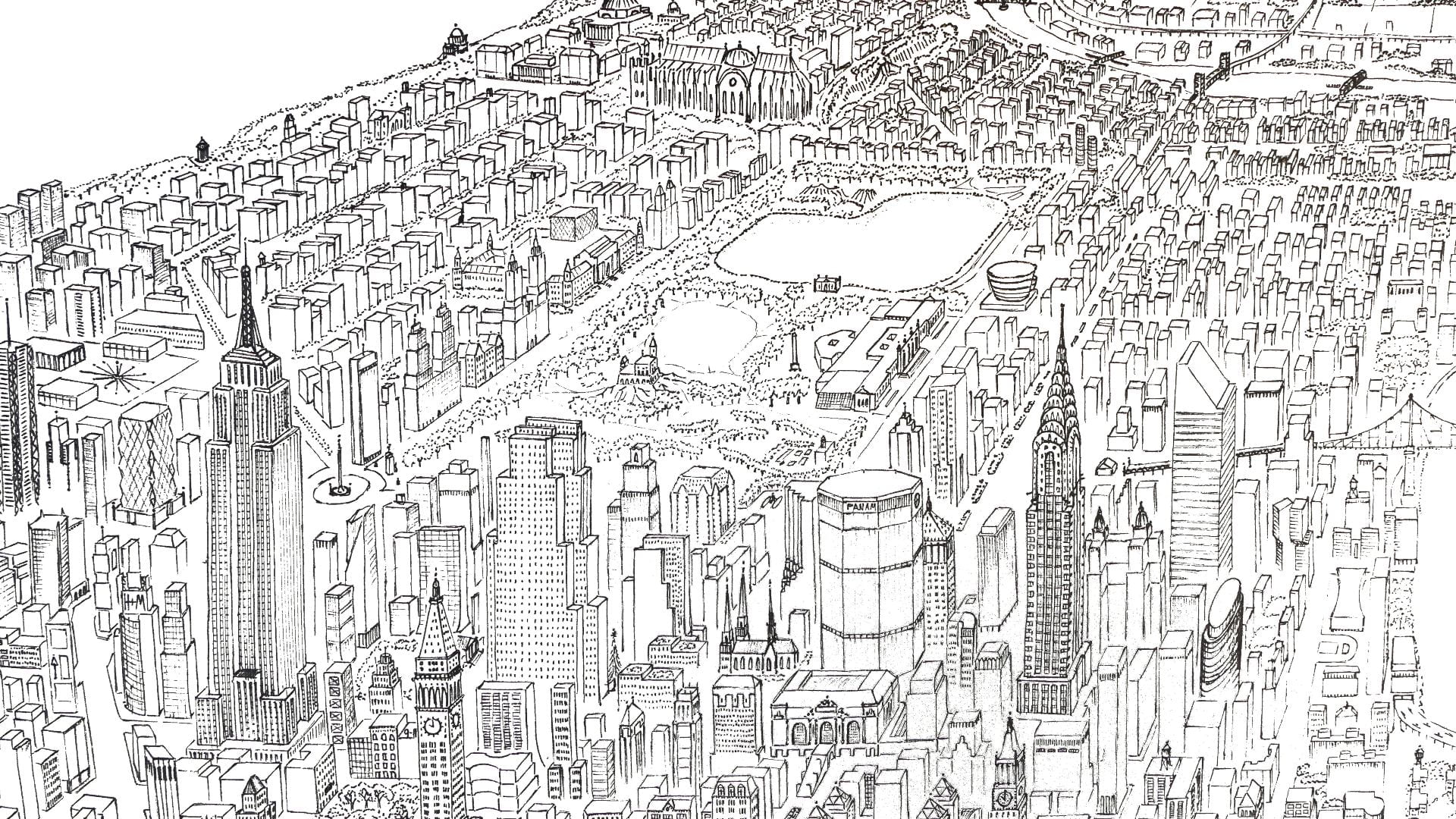 All New York City in one drawing Myles Zhang