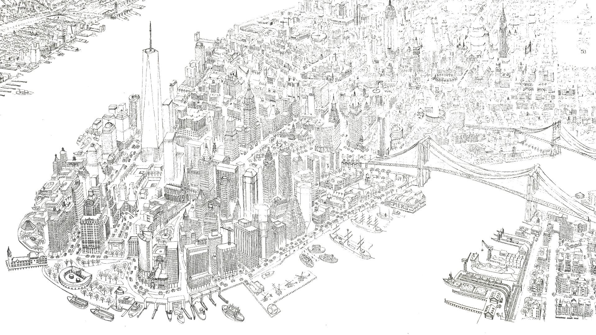 All New York City in one drawing